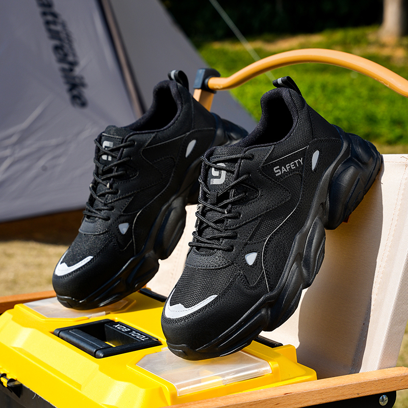 GUYISA safety shoes Sports Series for men steel toe Rubber shoes anti-puncture safety shoes