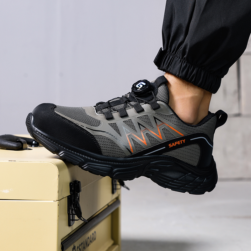 GUYISA  Sports safety shoes anti-puncture  and steel toe men's safety shoes