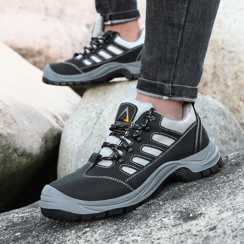 GUYISA  Hiking series super fiber widened European standard steel toe cap steel sole labor protection shoes