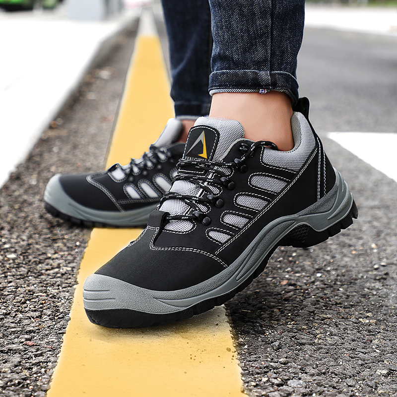 GUYISA  Hiking series super fiber widened European standard steel toe cap steel sole labor protection shoes