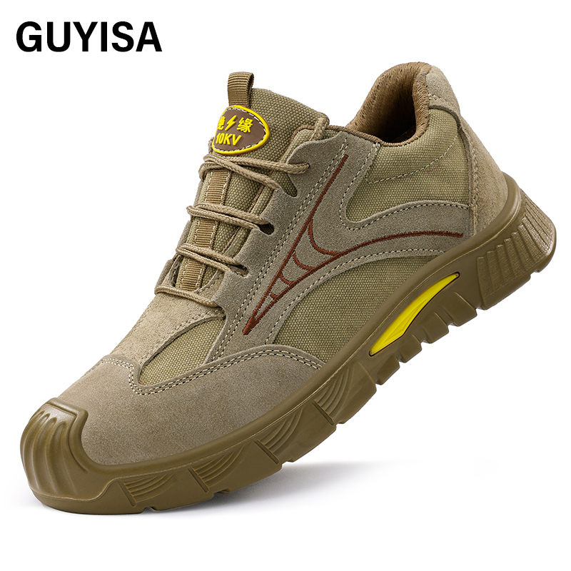 GUYISA Leisure series anti-smashing anti-puncture 10KV insulated labor protection shoes