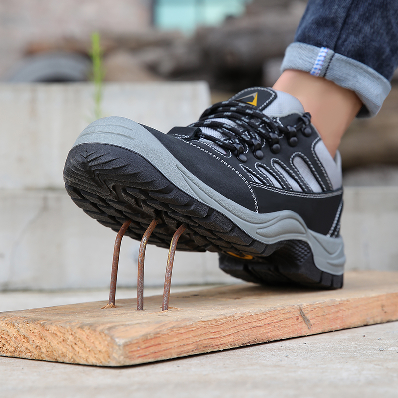 GUYISA  Hiking series super fiber widened European standard steel toe cap steel sole labor protection shoes