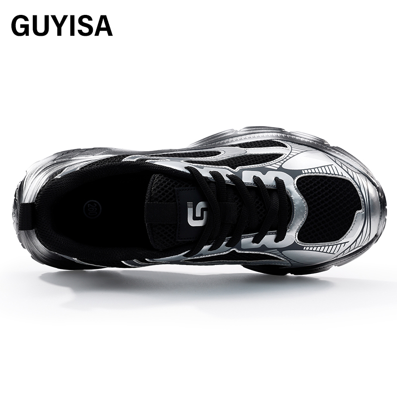 GUYISA  Sports series European standard steel toe cap anti-smashing anti-puncture rubber and plastic sole labor protection shoes