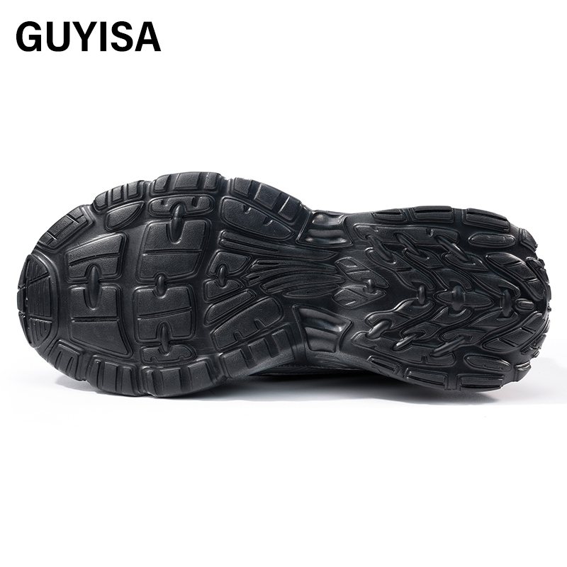 GUYISA  Sports series European standard steel toe cap anti-smashing anti-puncture rubber and plastic sole labor protection shoes