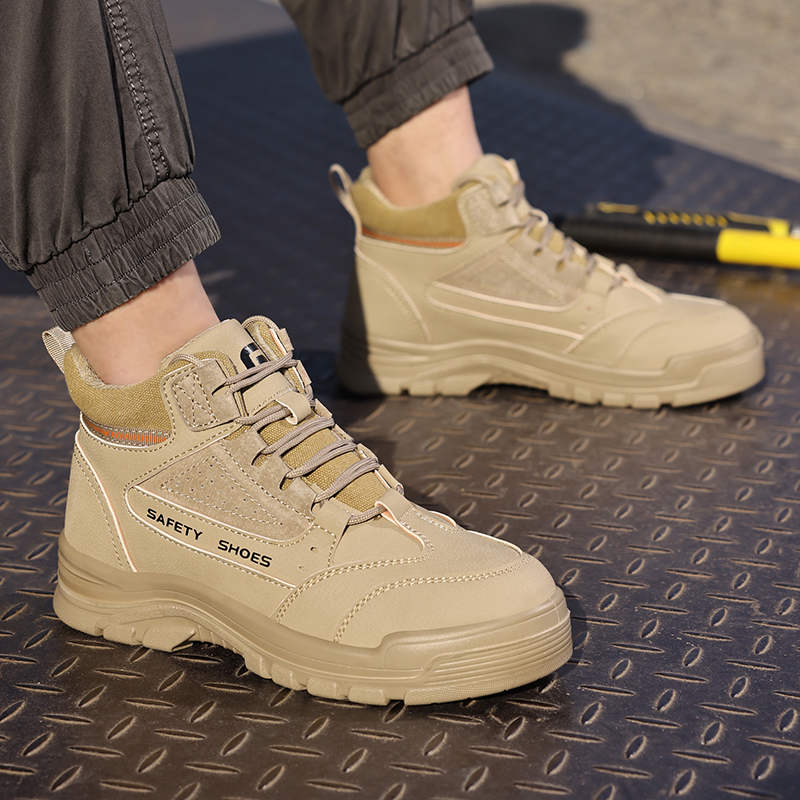 GUYISA  Anti-smashing anti-puncture sports series European standard steel toe cap rubber and plastic sole labor protection shoes