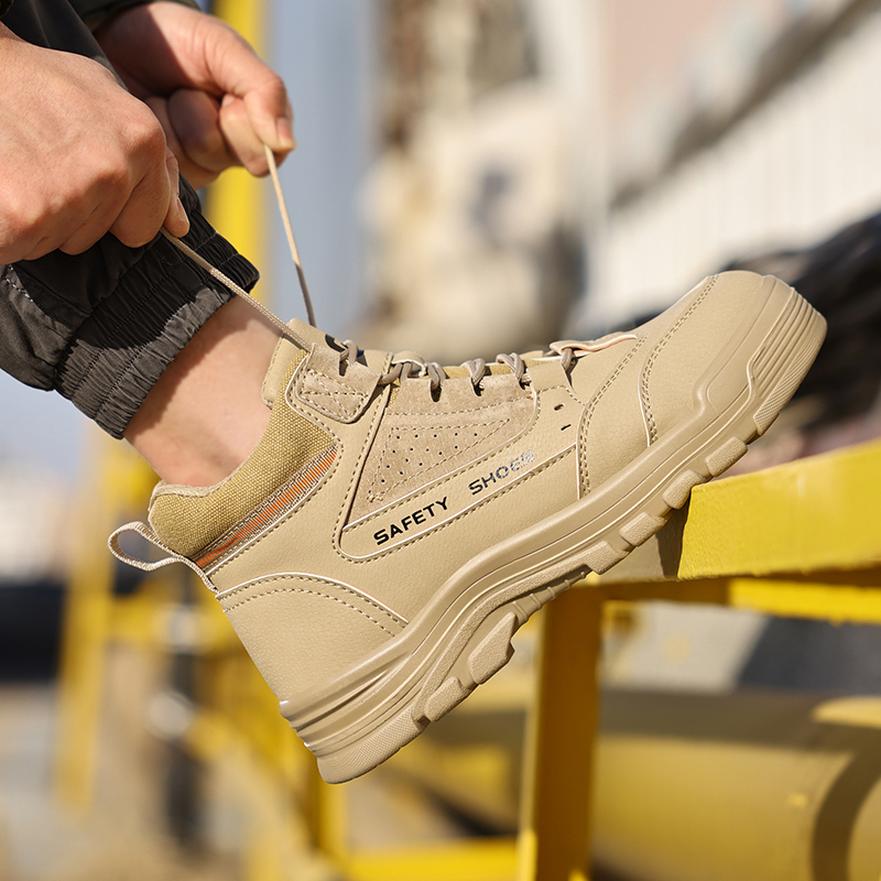 GUYISA  Anti-smashing anti-puncture sports series European standard steel toe cap rubber and plastic sole labor protection shoes