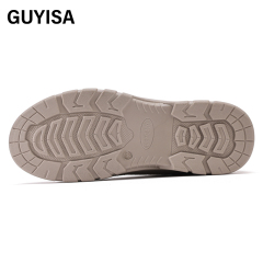 GUYISA  Labor protection shoes with anti-smashing anti-piercing canvas and suede European standard steel toe caps