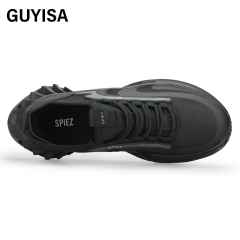 GUYISA Labor protection shoes with anti-smashing anti-piercing canvas and suede European standard steel toe caps