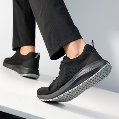 Sports series chef shoes with fly woven mesh solid MD sole and anti-slip SRC