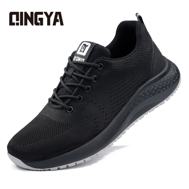 Sports series chef shoes with fly woven mesh solid MD sole and anti-slip SRC