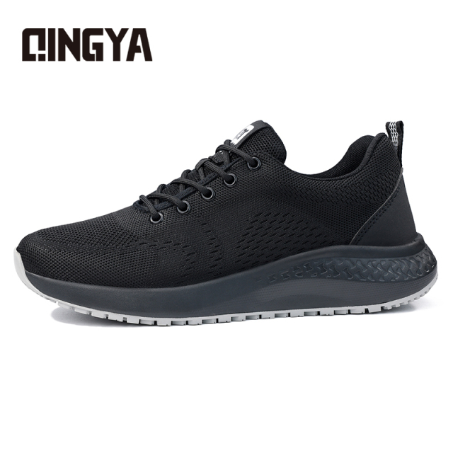 Sports series chef shoes with fly woven mesh solid MD sole and anti-slip SRC