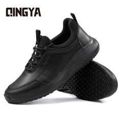 GUYISA Sports series anti-slip SRC black chef shoes