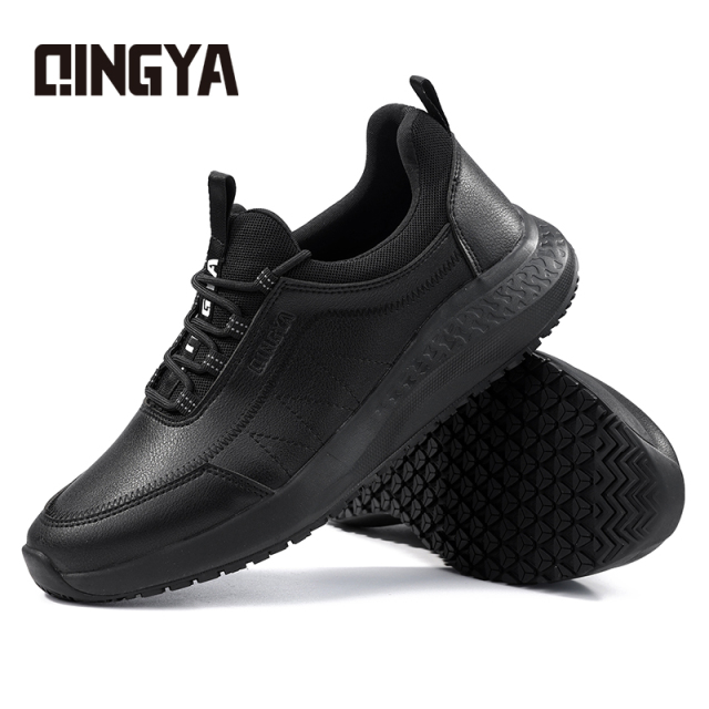 GUYISA Sports series anti-slip SRC black chef shoes