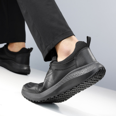 GUYISA Sports series anti-slip SRC black chef shoes