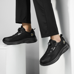 GUYISA Sports series black anti-slip SRC chef shoes