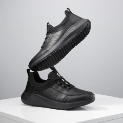 GUYISA Sports series anti-slip SRC black chef shoes