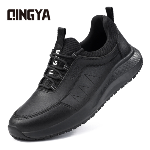 GUYISA Sports series anti-slip SRC black chef shoes