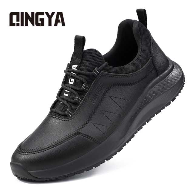 GUYISA Sports series anti-slip SRC black chef shoes