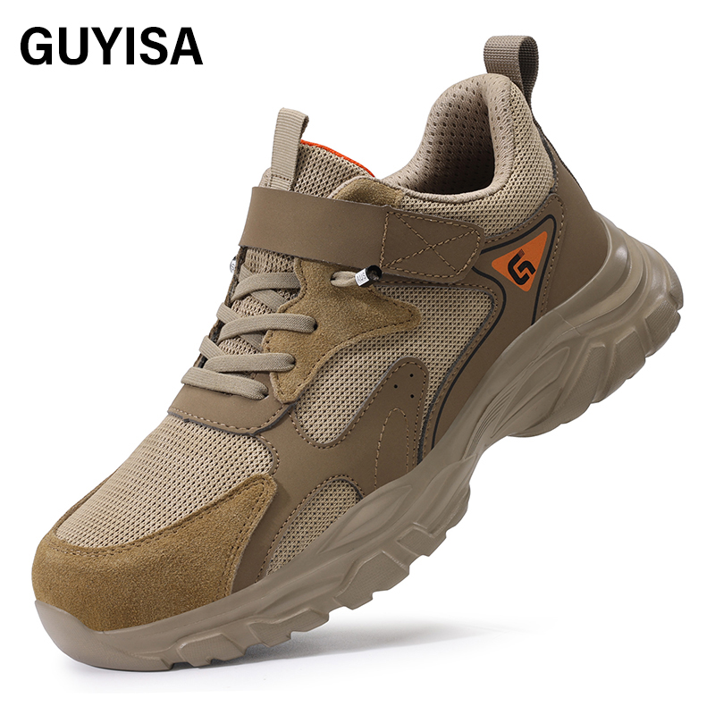 GUYISA  Anti-smashing and anti-piercing sports series labor protection shoes with European standard steel toe caps