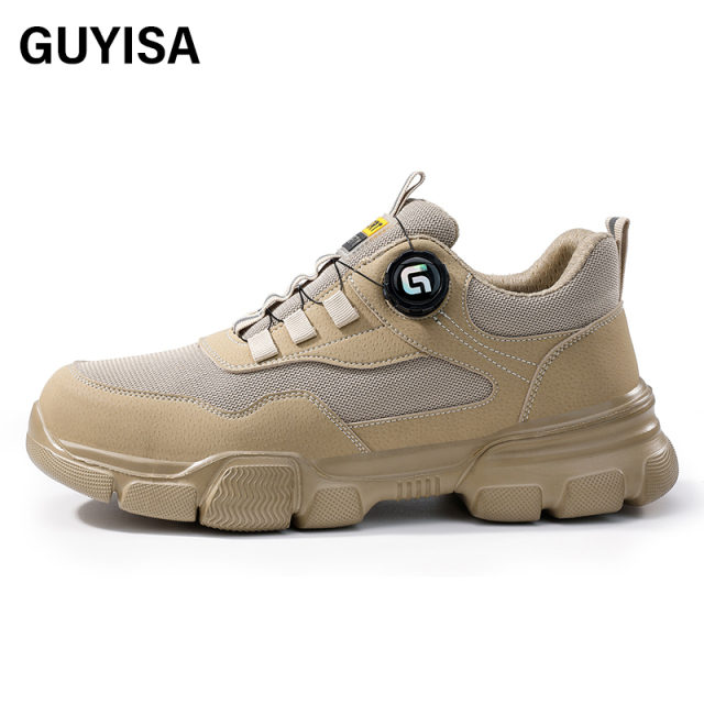 GUYISA  Labor protection shoes with European standard steel toe caps in workwear series, anti-smashing and anti-piercing