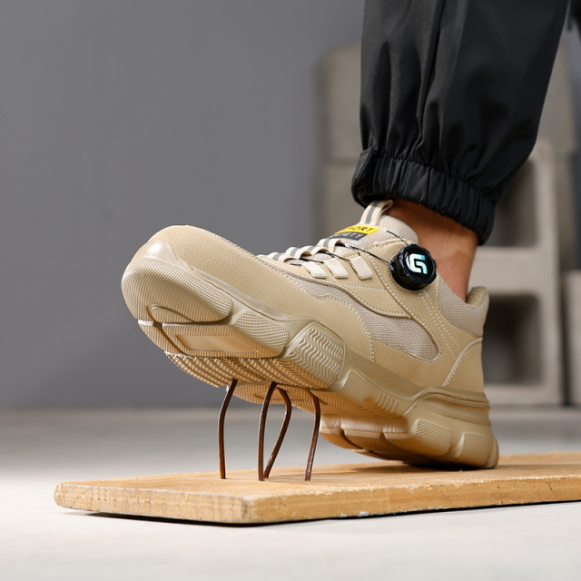 GUYISA  Labor protection shoes with European standard steel toe caps in workwear series, anti-smashing and anti-piercing