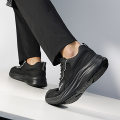 GUYISA New black microfiber solid MD sole chef shoes