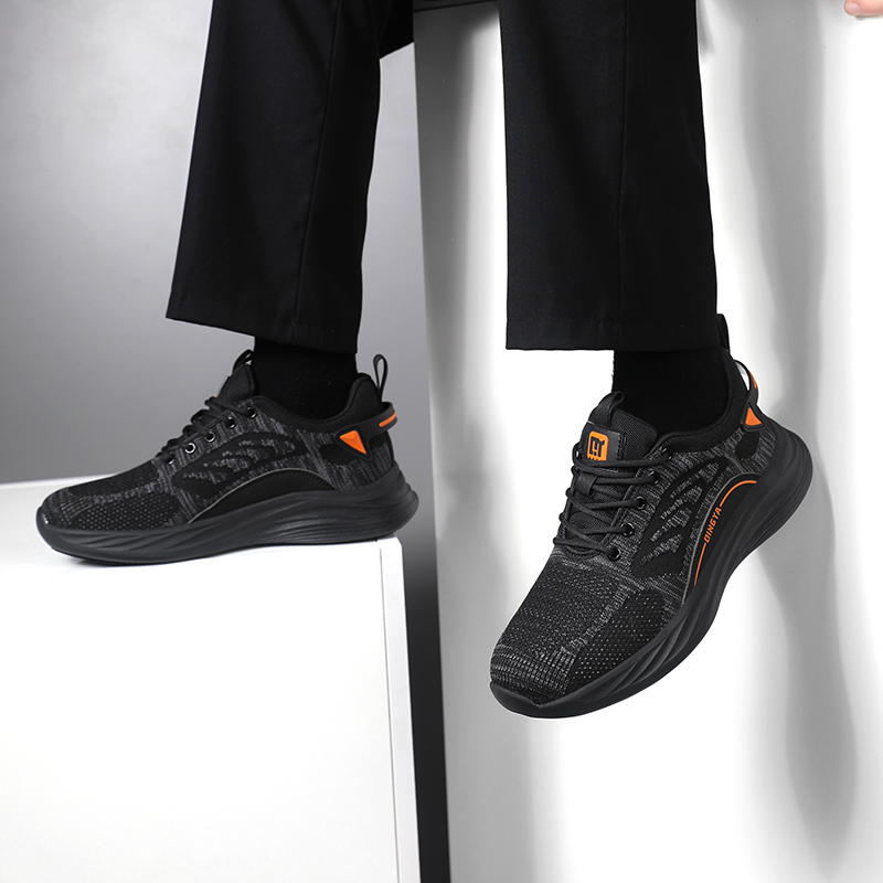 GUYISA  New black sports series anti-slip SRC chef shoes