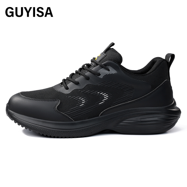 GUYISA  Black sports series anti-smashing anti-piercing labor protection shoes