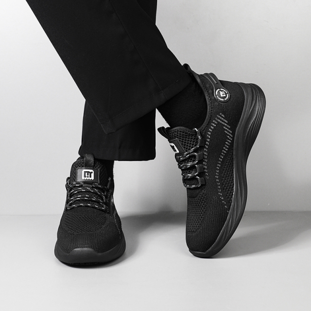GUYISA  Sports series black anti - slip SRC solid MD sole all - season chef shoes