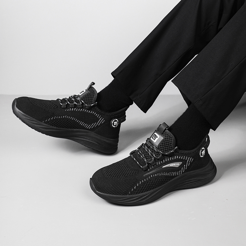 GUYISA  Sports series black anti - slip SRC solid MD sole all - season chef shoes