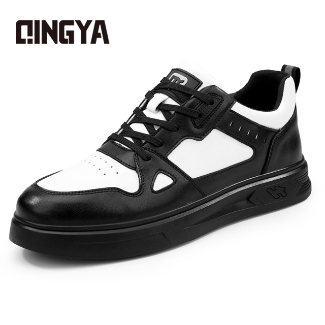 GUYISA  Black and white new casual series anti - slip SRC rubber sole chef shoes