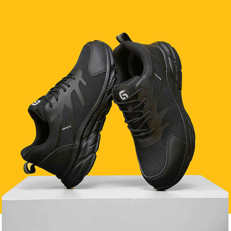 GUYISA  Sports series black anti - impact anti - puncture labor protection shoes