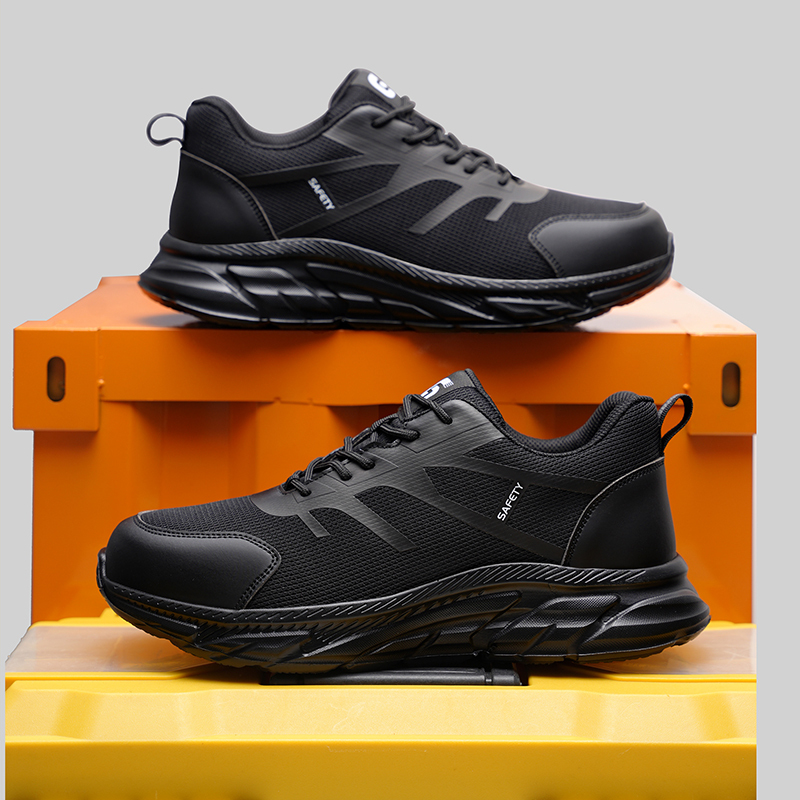 GUYISA  Sports series black anti - impact anti - puncture labor protection shoes
