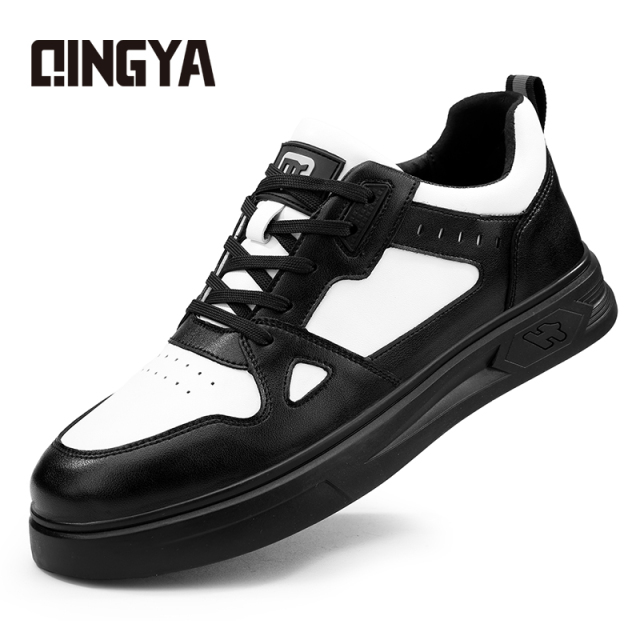 GUYISA  Black and white new casual series anti - slip SRC rubber sole chef shoes