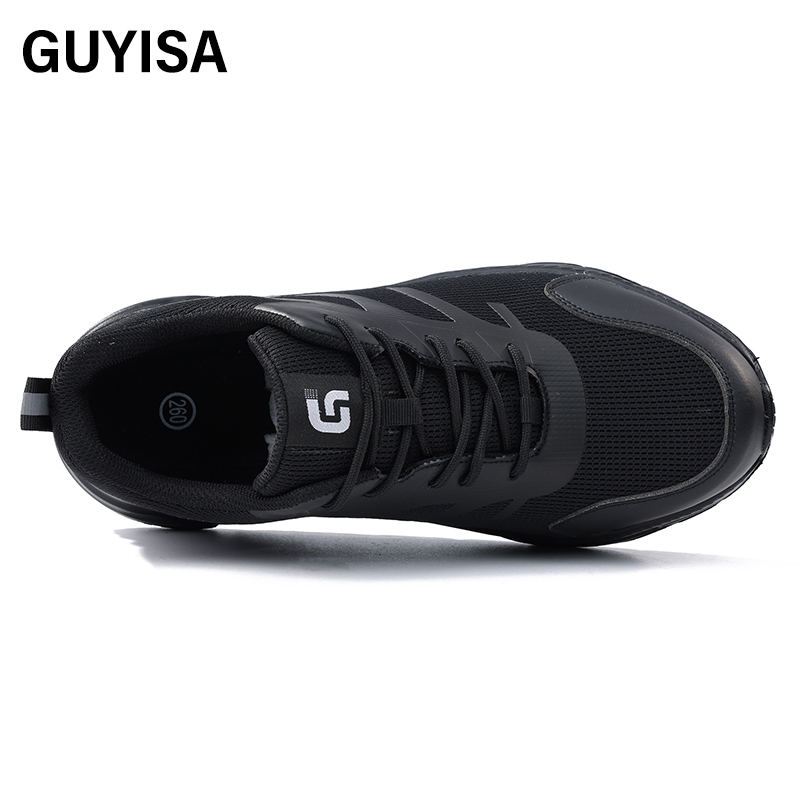 GUYISA  Sports series black anti - impact anti - puncture labor protection shoes