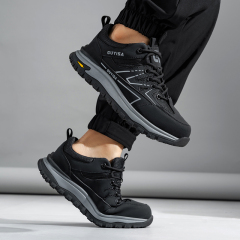 GUYISA   Black hiking series anti - impact anti - puncture rubber sole labor protection shoes