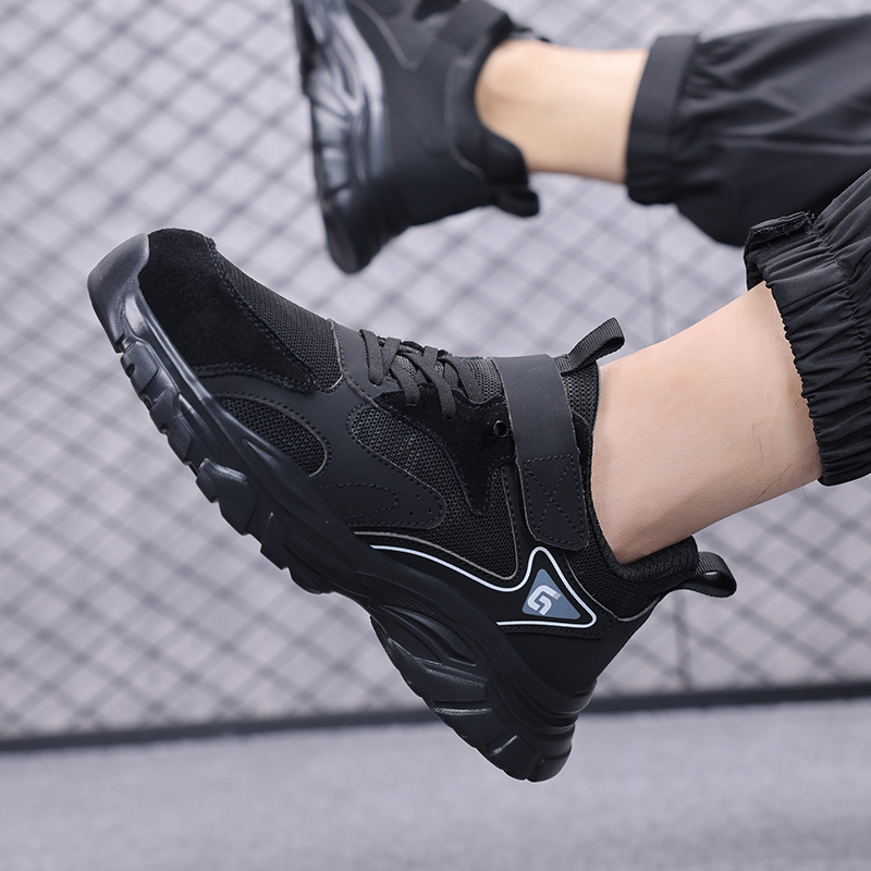 GUYISA  New black casual series anti-smashing anti-piercing safety shoes