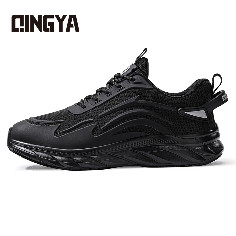 GUYISA  New black sports series anti-slip SRC solid MD sole chef shoes