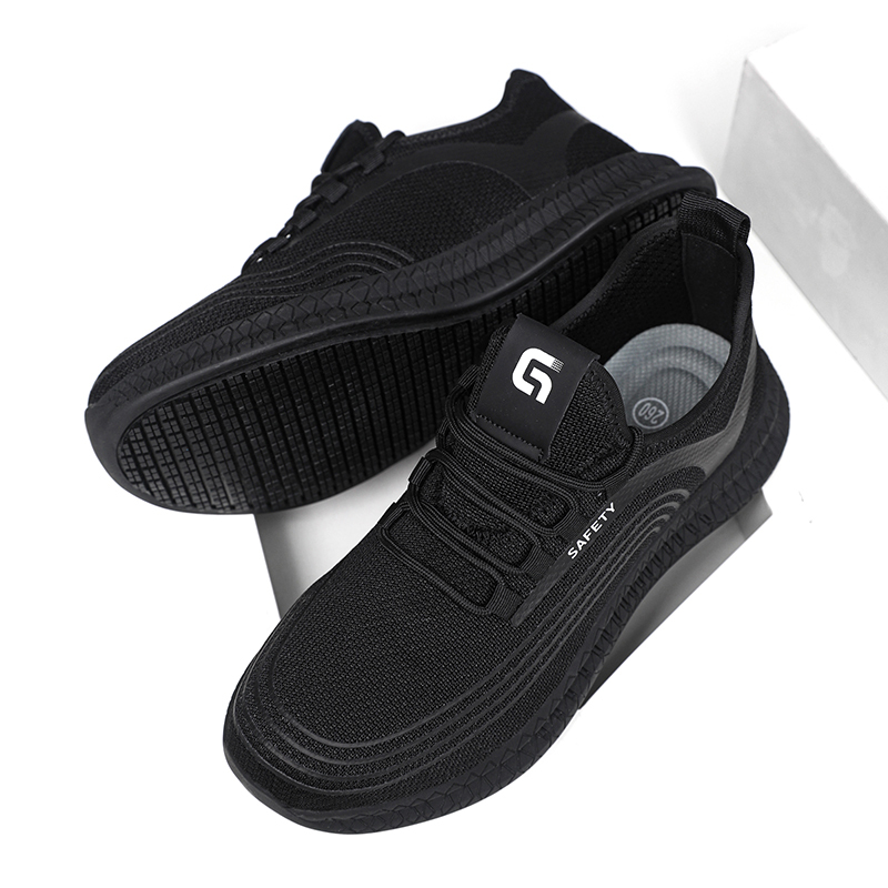 GUYISA  Black new sports series solid MD sole anti-slip SRC chef shoes