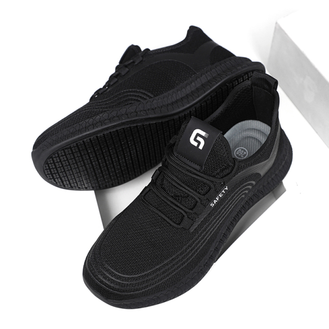 GUYISA  Black new sports series solid MD sole anti-slip SRC chef shoes