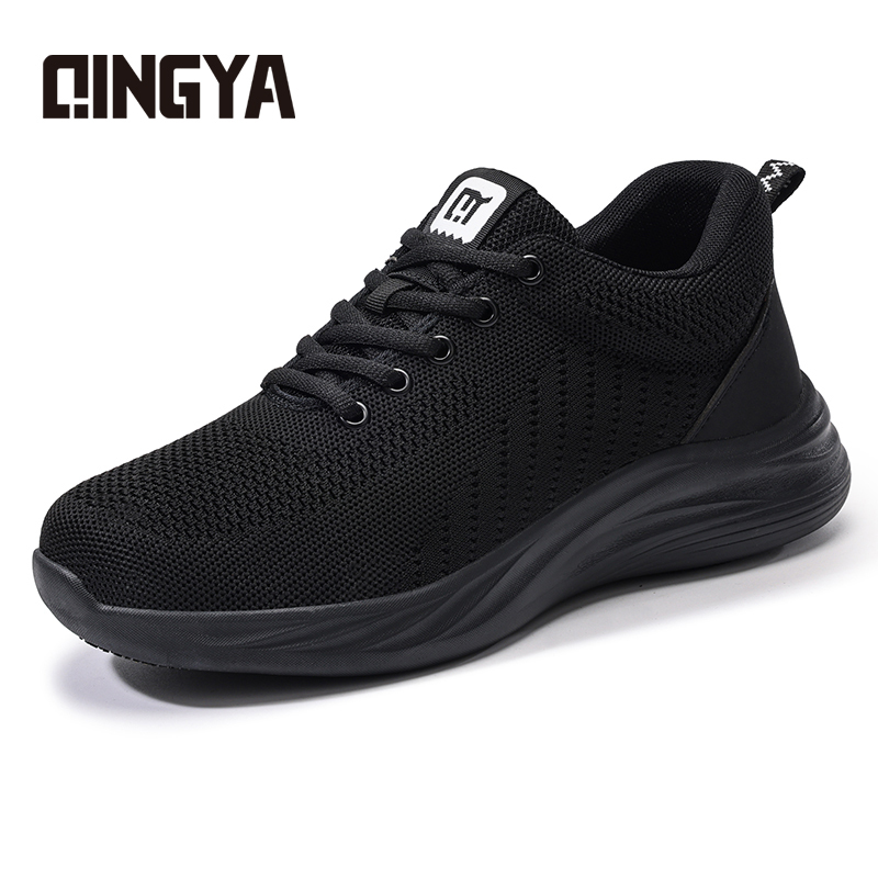 GUYISA  Black casual series new super fiber rubber sole anti - slip SRC all - season chef shoes