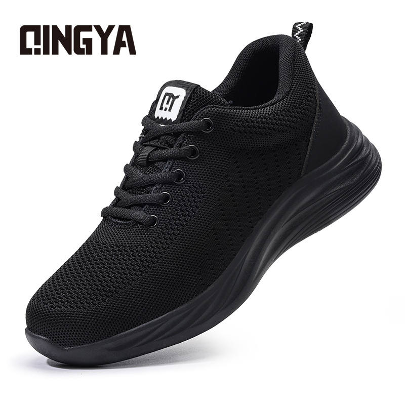 GUYISA  Black casual series new super fiber rubber sole anti - slip SRC all - season chef shoes