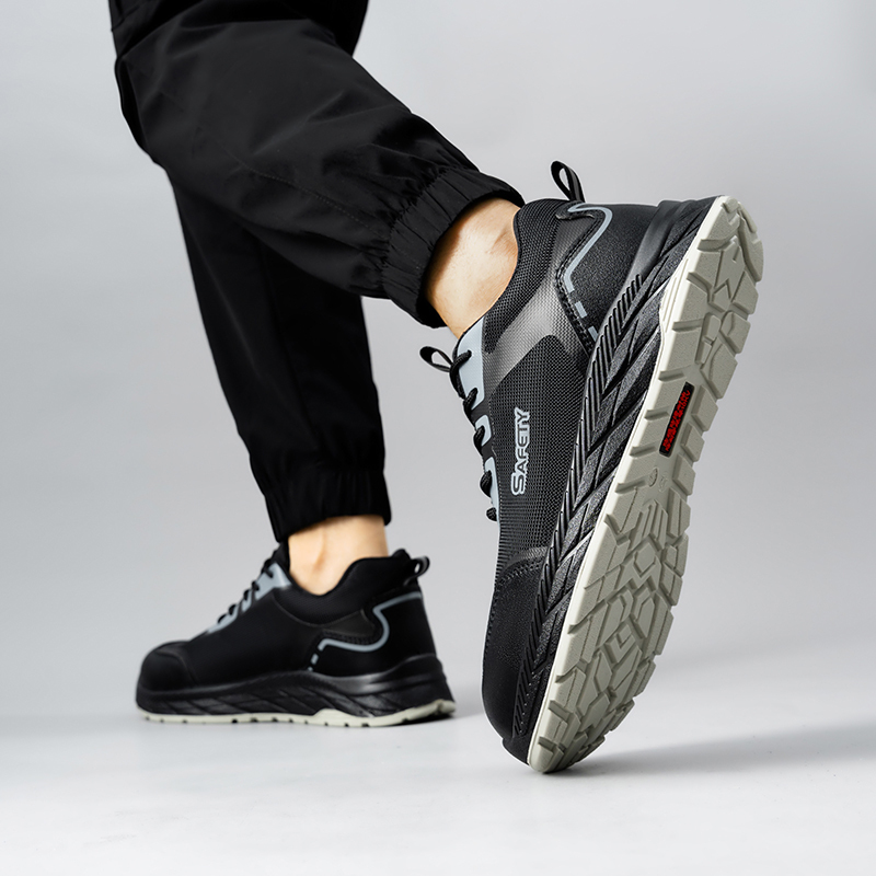 GUYISA  New black casual series qualified plastic toe cap Kevlar sole insulated 10KV safety shoes
