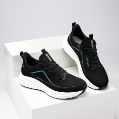 Qingya new style black sports series high - elastic sponge anti - slip SRC chef shoes