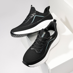 Qingya new style black sports series high - elastic sponge anti - slip SRC chef shoes