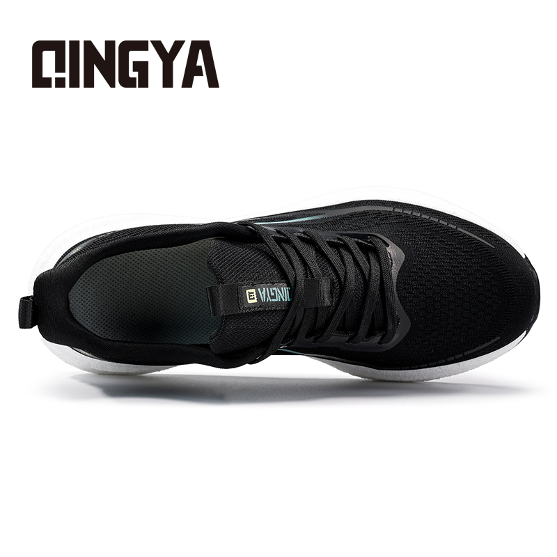 Qingya new style black sports series high - elastic sponge anti - slip SRC chef shoes