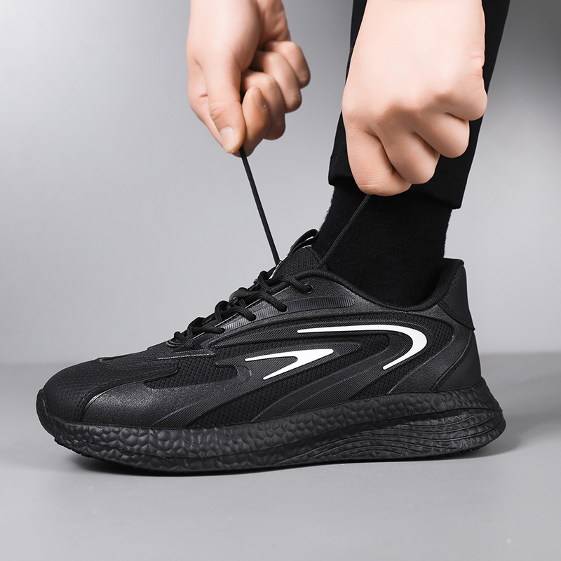 GUYISA   New black sports series anti - slip SRC solid MD sole chef shoes