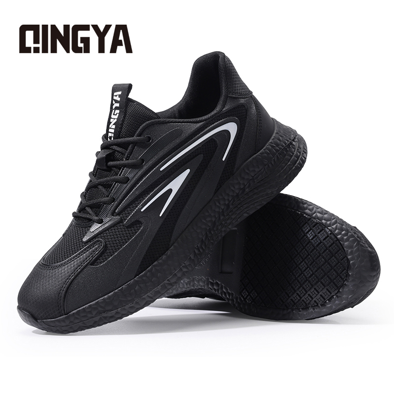GUYISA   New black sports series anti - slip SRC solid MD sole chef shoes