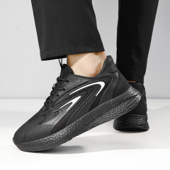 GUYISA  Anti - slip SRC black casual series solid MD sole chef shoes