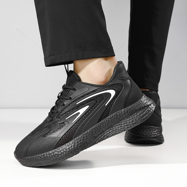 GUYISA  Anti - slip SRC black casual series solid MD sole chef shoes